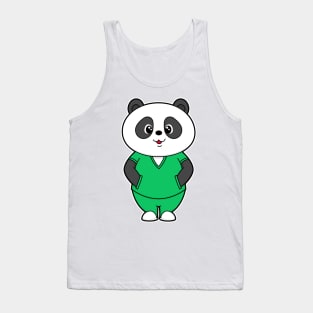 Panda as Nurse with Smock Tank Top